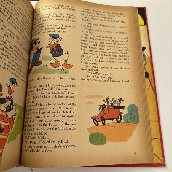 Vintage 1953 Walt Disney Mickey Mouse Birthday Book Golden C37 - Picture 7 of 9